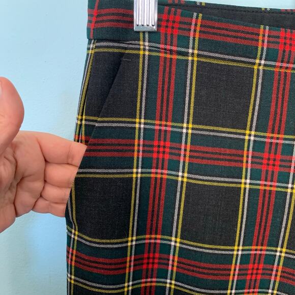 J. Crew Martie Stewart Plaid Stretch Wool Pants Size 4 - Picture 5 of 9